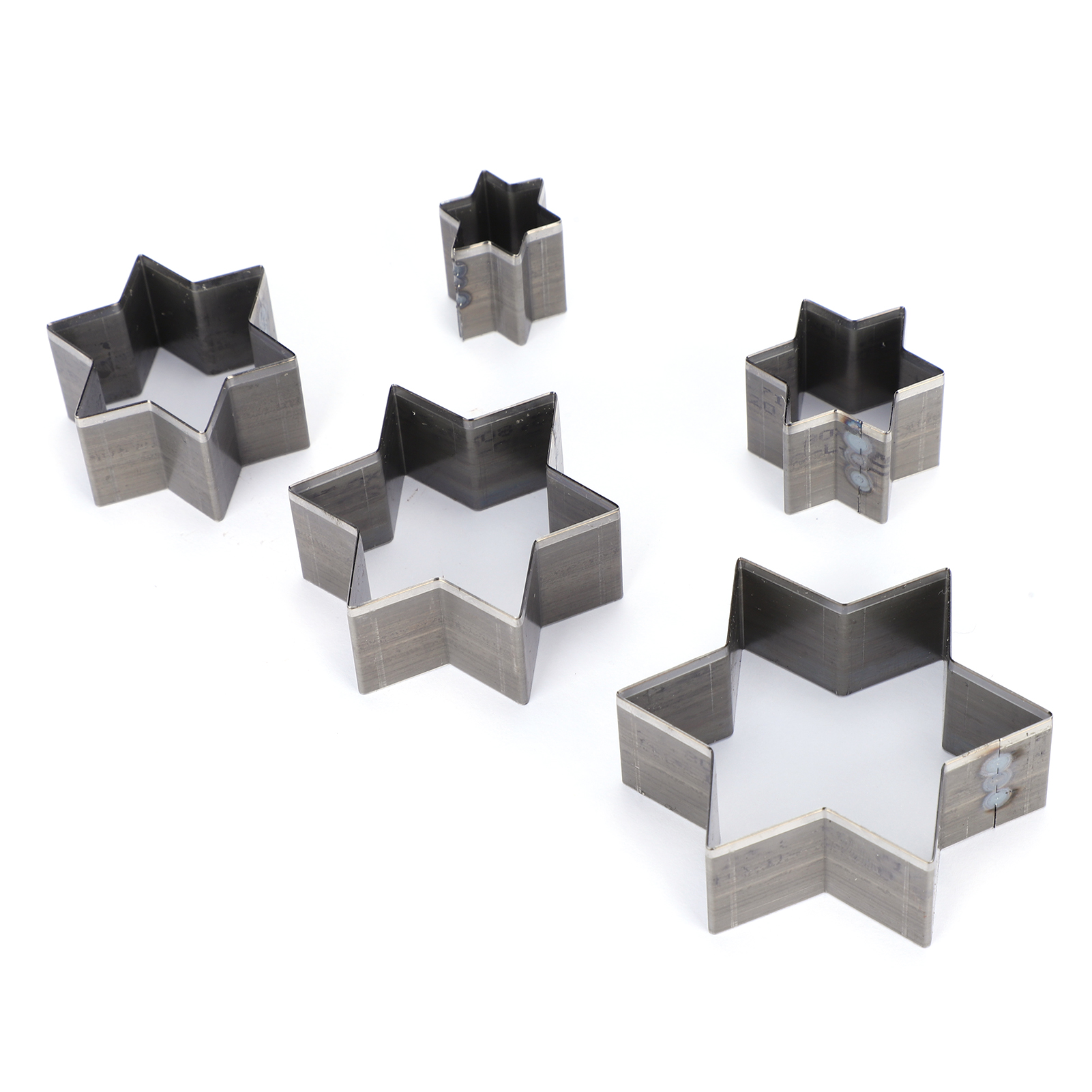 5er-set Ausstechformen Aus Leder, Hohle Sternstanzform, Bastelwerkzeug, Handgefertigt