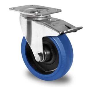 CASCOO Lenkrolle mit Totalfeststeller ø 200 mm Serie R4F1 Rollenlager