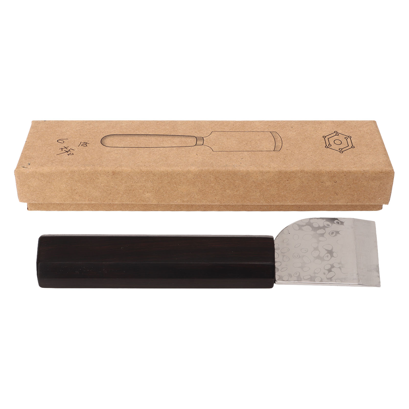 Ledermesser Mit Flacher, Scharfer Klinge Und Leichtem Holzgriff Für Diy-lederarbeiten Und Bastelprojekte