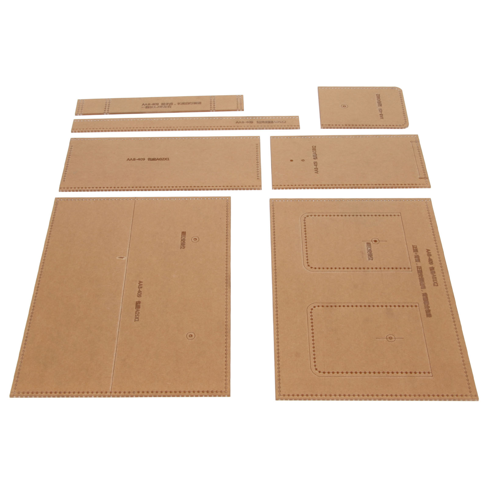 Set Mit 7 Professionellen Acryl-schablonen Für Handtaschen, Präzises Ausschneiden Von Diy-ledermustern