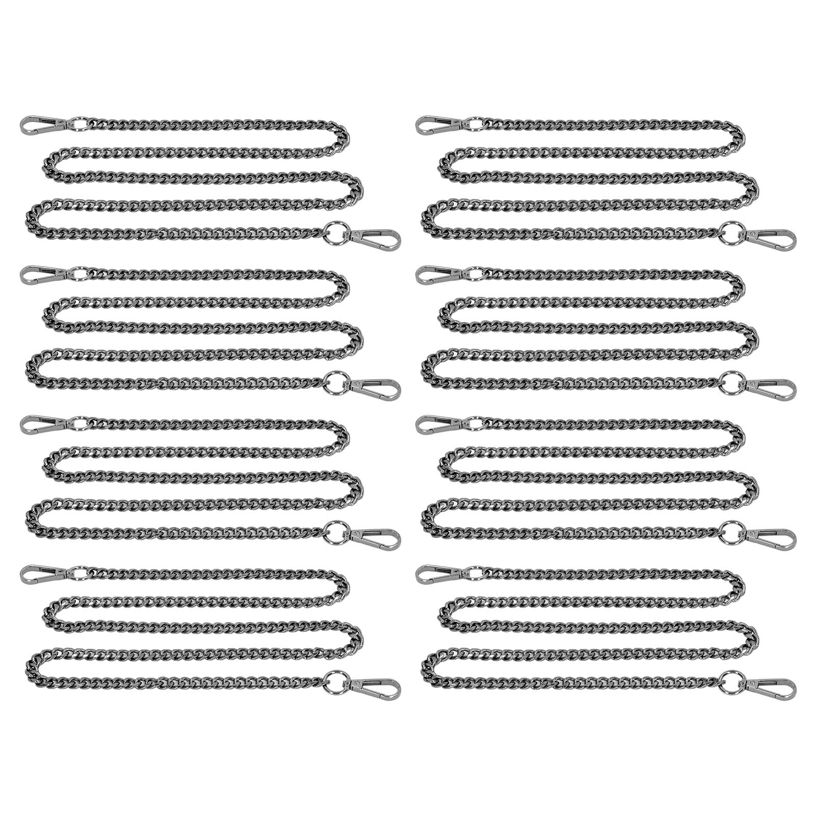 Glieder, 1 M Lange, Elegante, Rostbeständige Aluminium-panzerkette Für Die Schmuckherstellung (silber/schwarz)