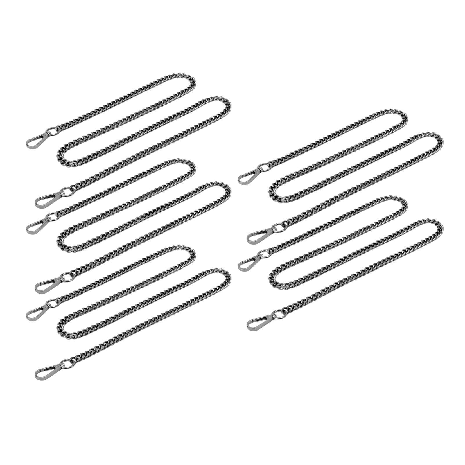 Aluminium-kettenglieder, Je 1 M Lang, Gerader Kopf, Für Diy-projekte, Bastelarbeiten, Werbeschilder, Silber-schwarz