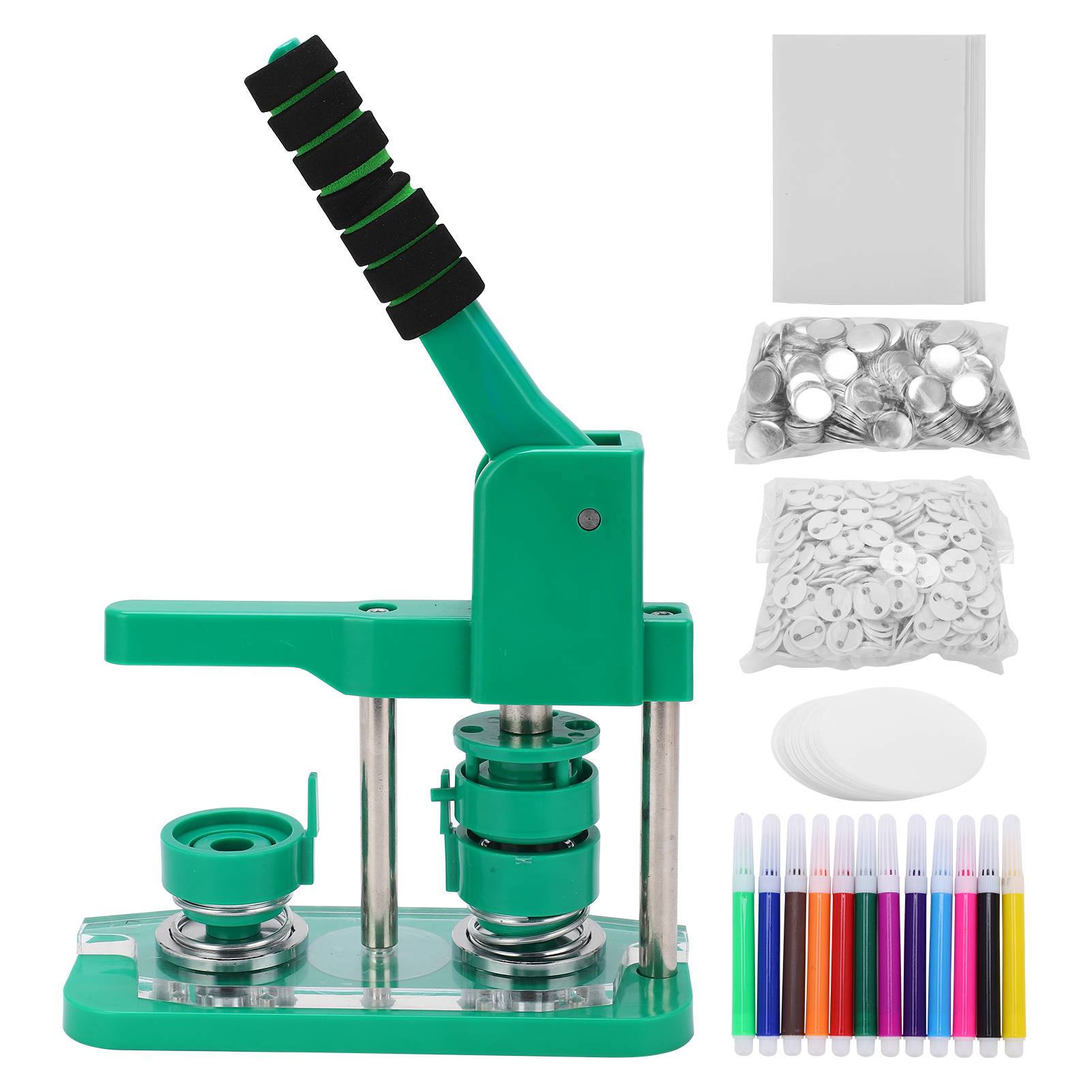 Einzigartiges Design Für Eine 32-mm-buttonmaschine, Einfache Installation, Umweltfreundlicher Kunststoff Und Eisen, Ideal Für Kinder Als Anstecknadel-hersteller.
