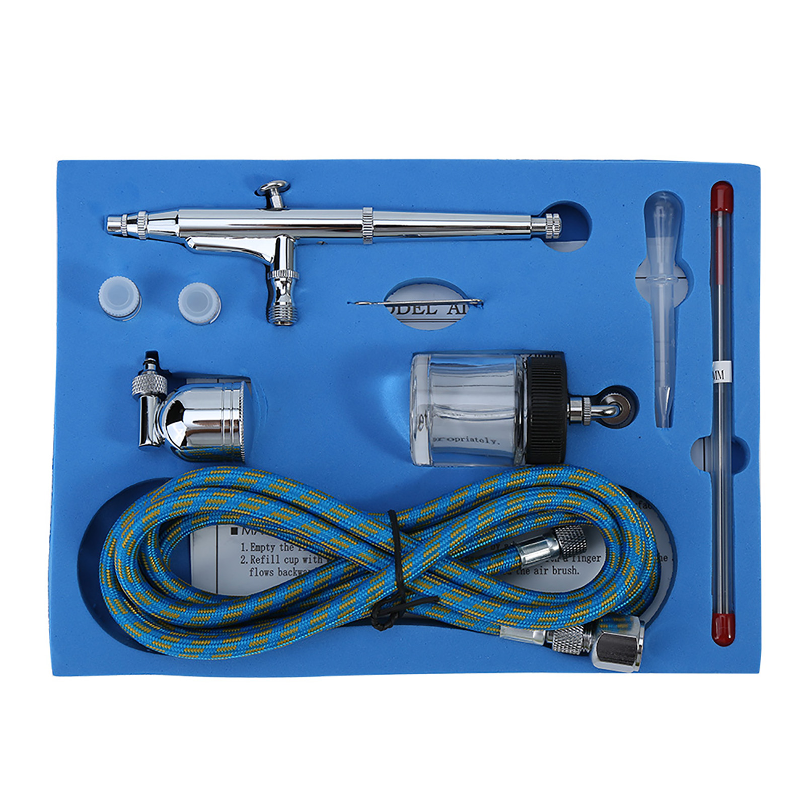 Dual-action-airbrush-set 0,2/0,3/0,5 Mm Kunstfarbspritzpistole