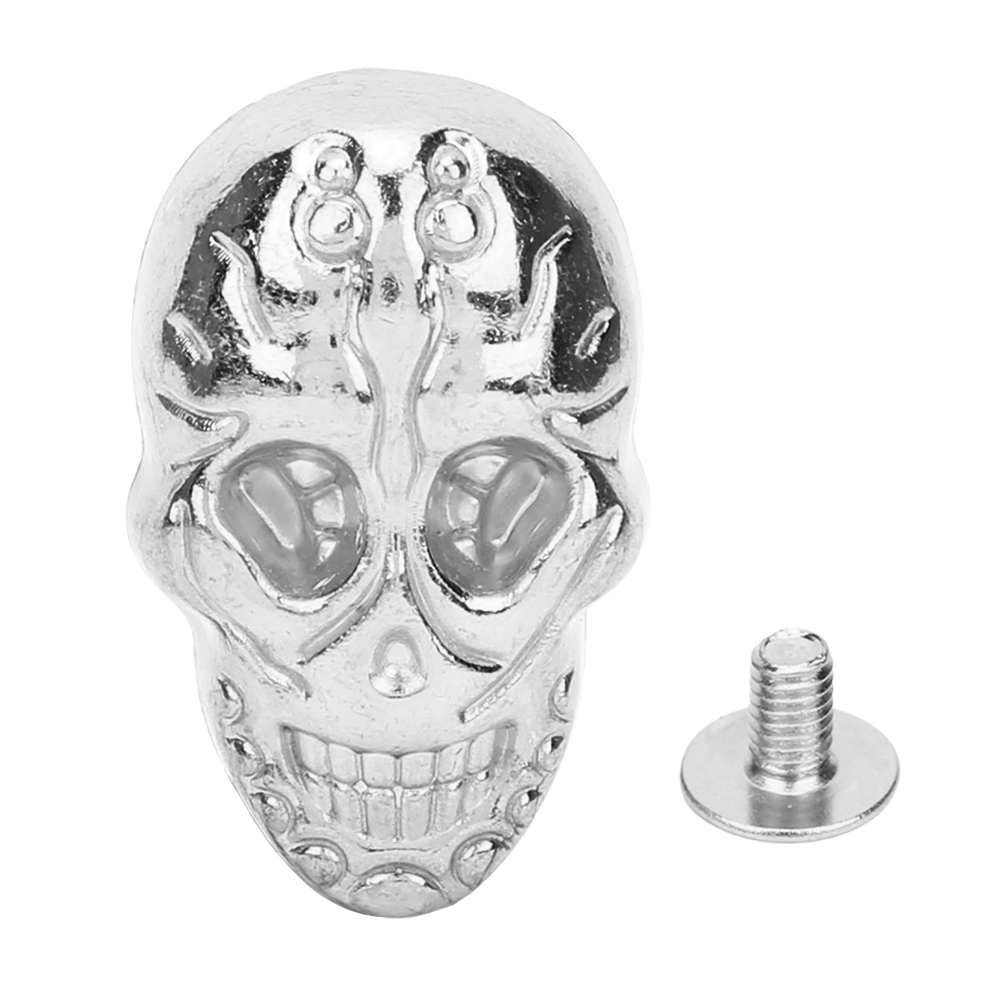 Set Mit 20 Diy-gothic-nieten 15,66 X 25,24 Mm, Silberner Totenkopf, Schuhaccessoires Und Punk-ornamente