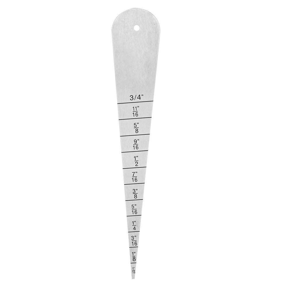 Edelstahl-dickenmessgerät Mit 1/16-3/4"-klingenlineal, 2-20 Mm Flansch-innendurchmessermesser