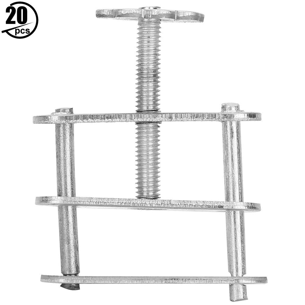 20-teiliges Set Aus Schneckengetriebe-schlauchschellen, Gummischlauchschellen Und Verzinkten Eisenspiralschlauchschellen