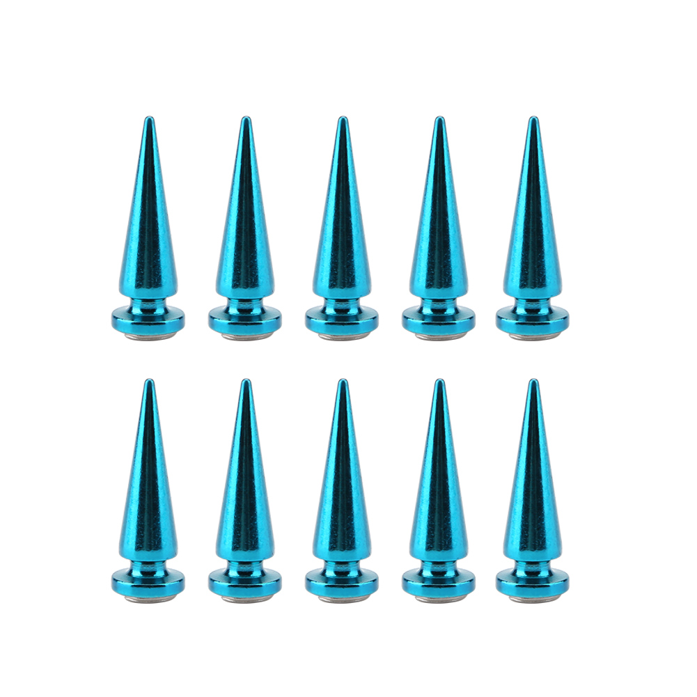10 Nieten Und Schraubnägel Mit Metallspitzen Für Diy-lederarbeiten (blau)