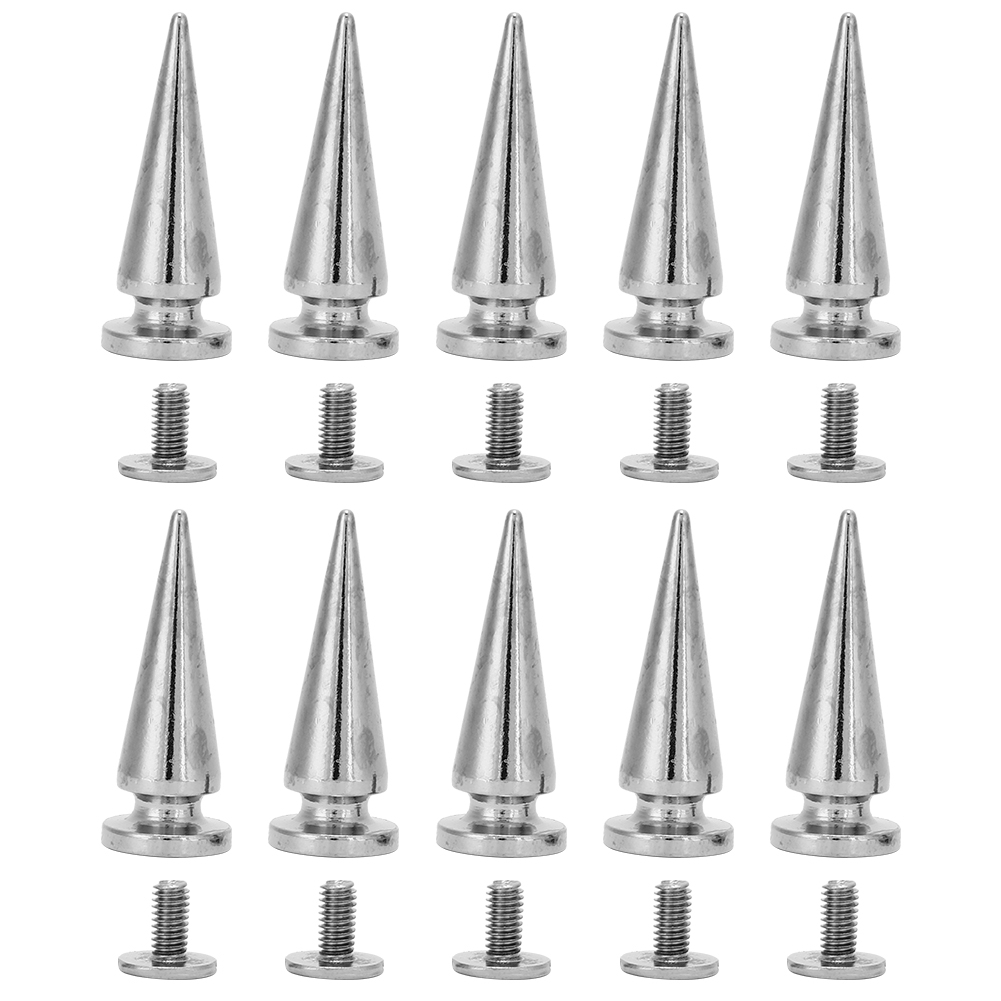 Set Mit 10 26-mm-kupfernieten Inklusive Schrauben Für Diy-ledertaschen Und -schuhe (silber)