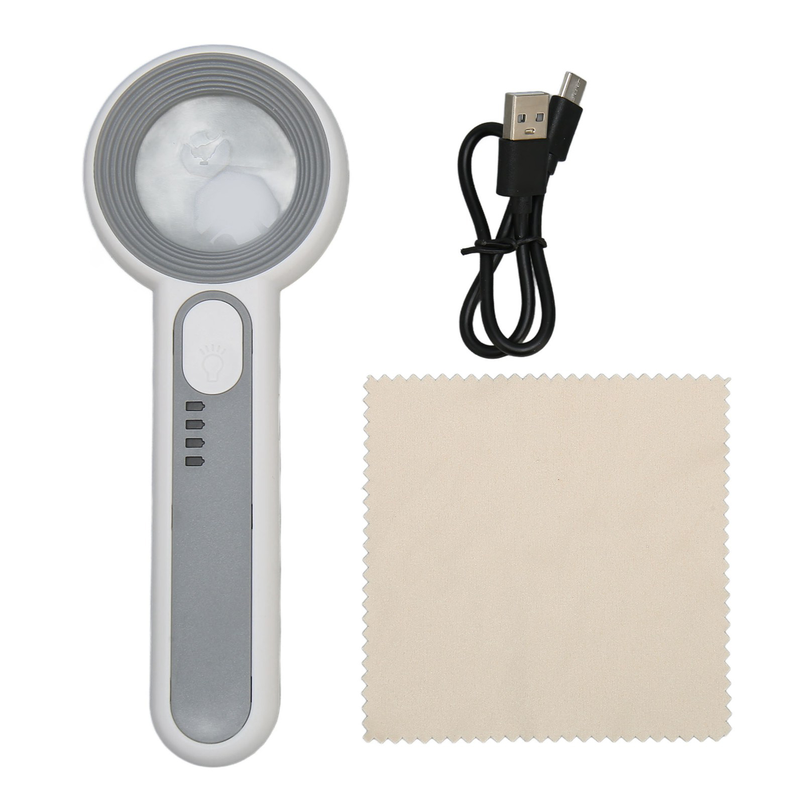 11-fache Handlupe Mit Touch-taste, Wiederaufladbar, 3 Led-beleuchtungsstufen Zum Lesen Und Für Präzises Arbeiten