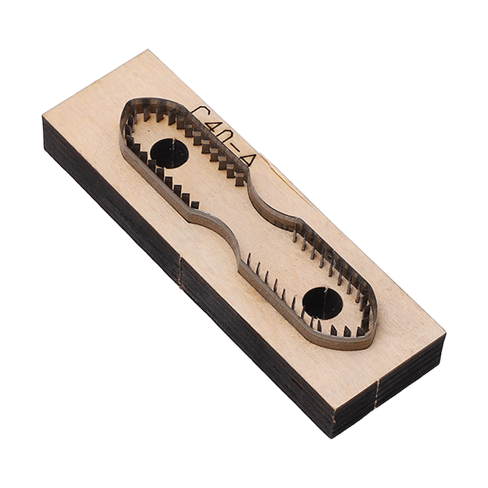 Lederschneider Aus Hochkohlenstoffhaltigem C40-stahl Mit Dicker Holzbasis, Robuste Stanzform Für Leder Und Scrapbooking