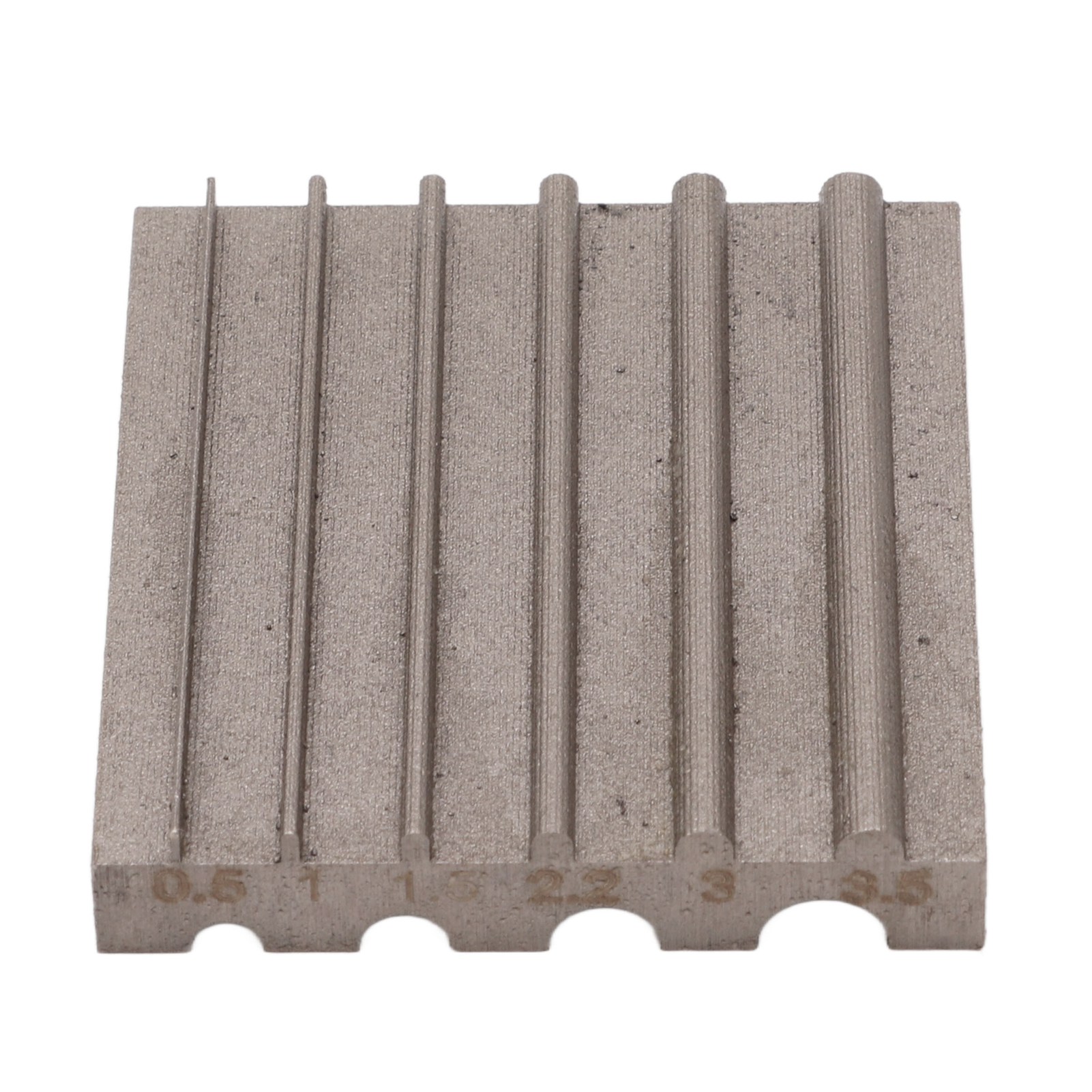 6-mm-stahlklingen-schneidmesser Für Lederarbeiten, Glättungsschaber, Diy-schleifwerkzeug, Grauer Runder Schlitz, Lederkantenschärfer
