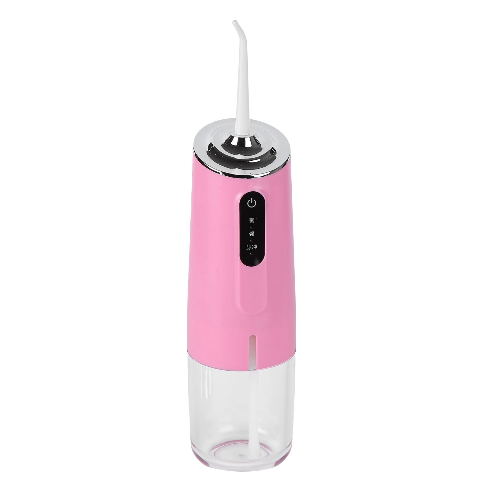 Tragbares Mundduschegerät Mit 3 Modi, 240 Ml, Usb-aufladbar, 4 Düsen, Wasserdicht, Pink