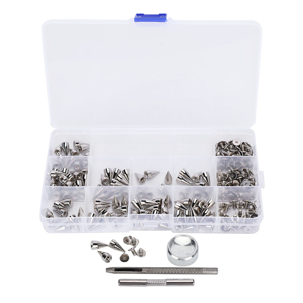 Set Mit 7 Kegelnieten Aus Zinklegierung, Diy-punk-nieten Für Lederbekleidung, 14 Mm