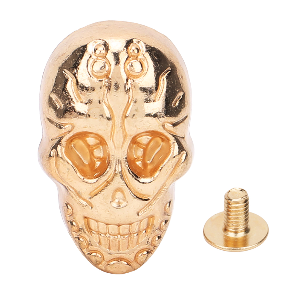 Set Mit 20 Diy-gothic-nieten (15,66 X 25,24 Mm), Punk-totenkopf-ornamente, Schuhaccessoires, Gold