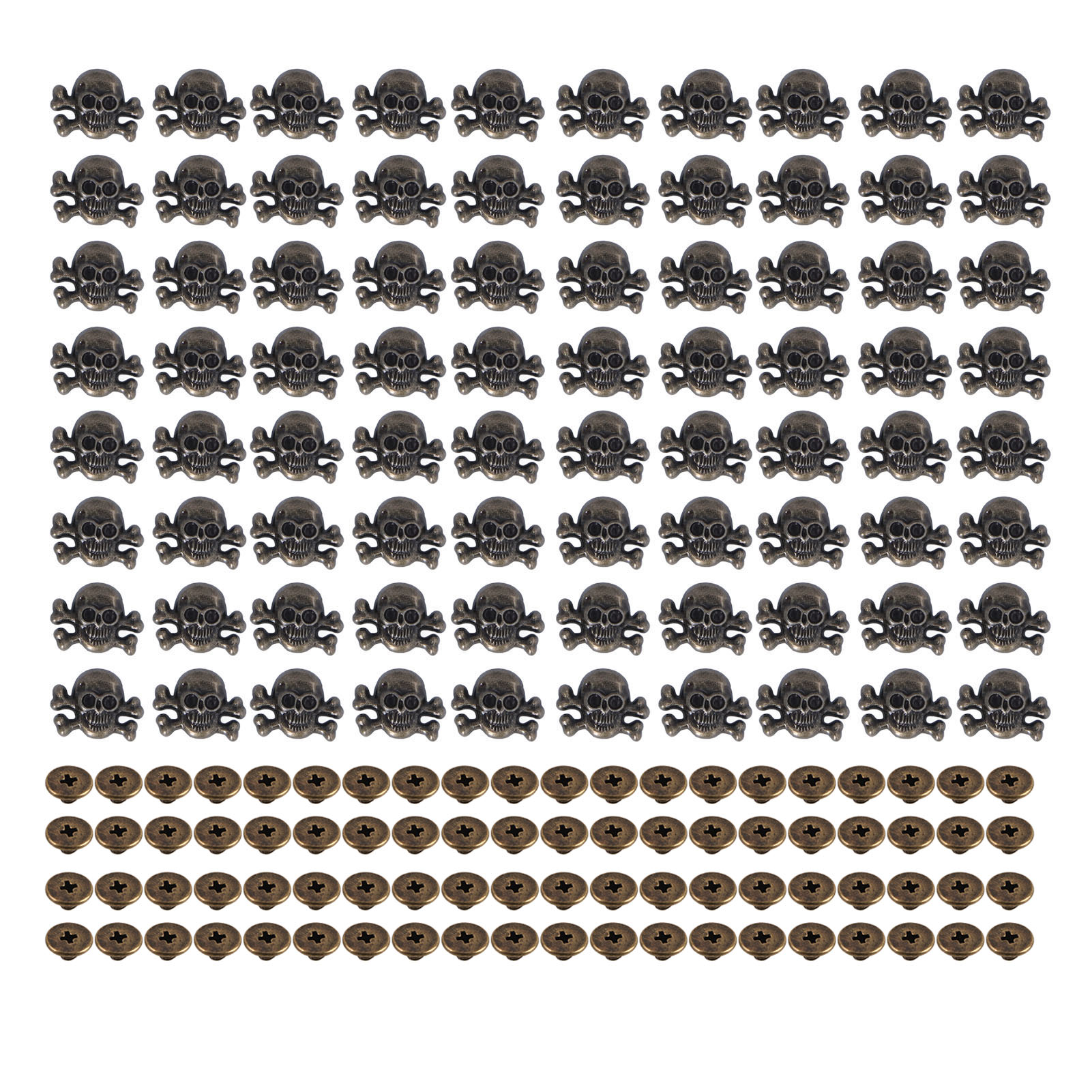 Set Mit 80 Gotischen Totenkopfnieten, Diy-modeaccessoires Für Schuhe Und Gürtel Lsx1418w