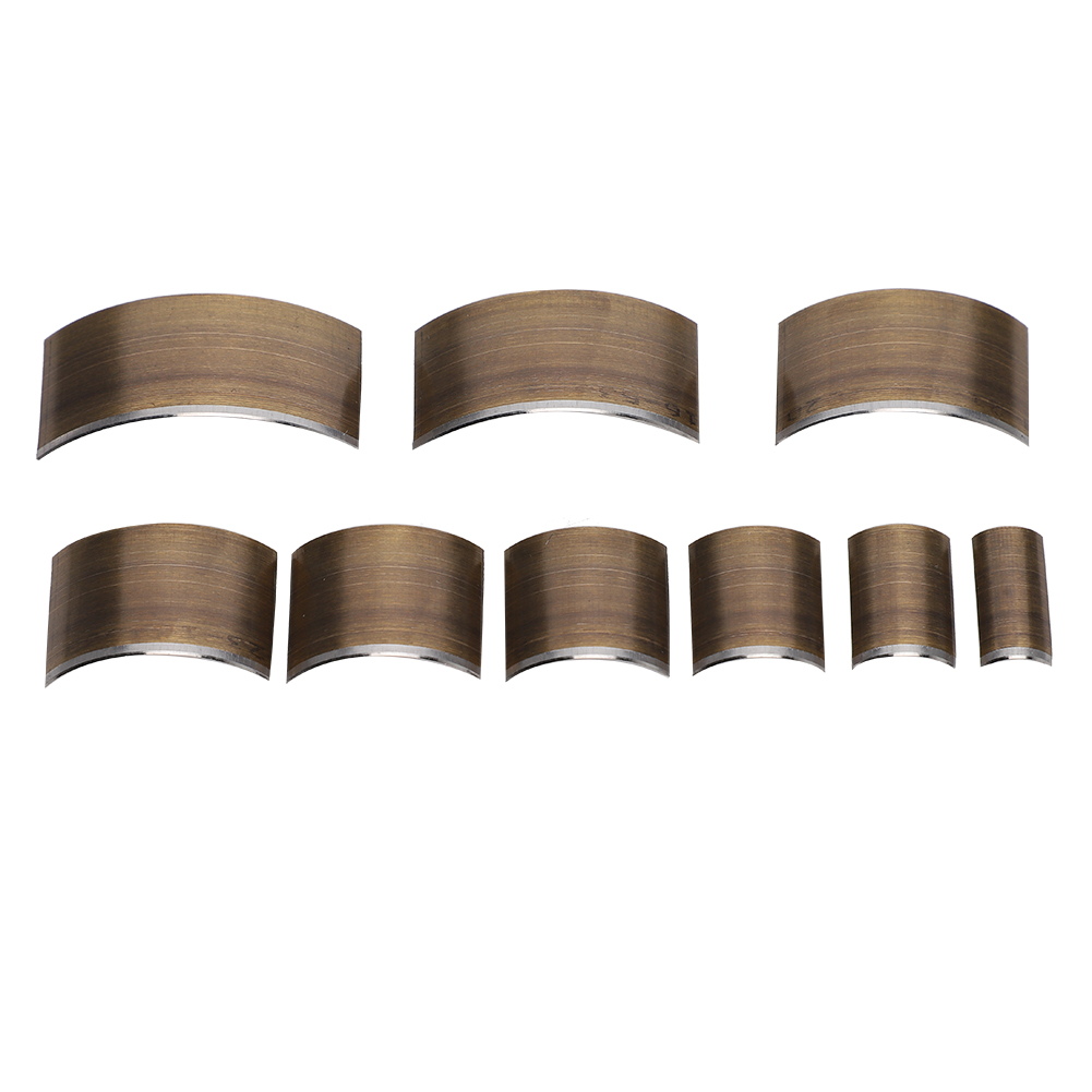Set Mit 9 V-förmigen Lederlochern, Diy-lochwerkzeug Für Gürtel, Flacher Halbkreisschnitt, Runder Lochaufsatz, 30 Mm.