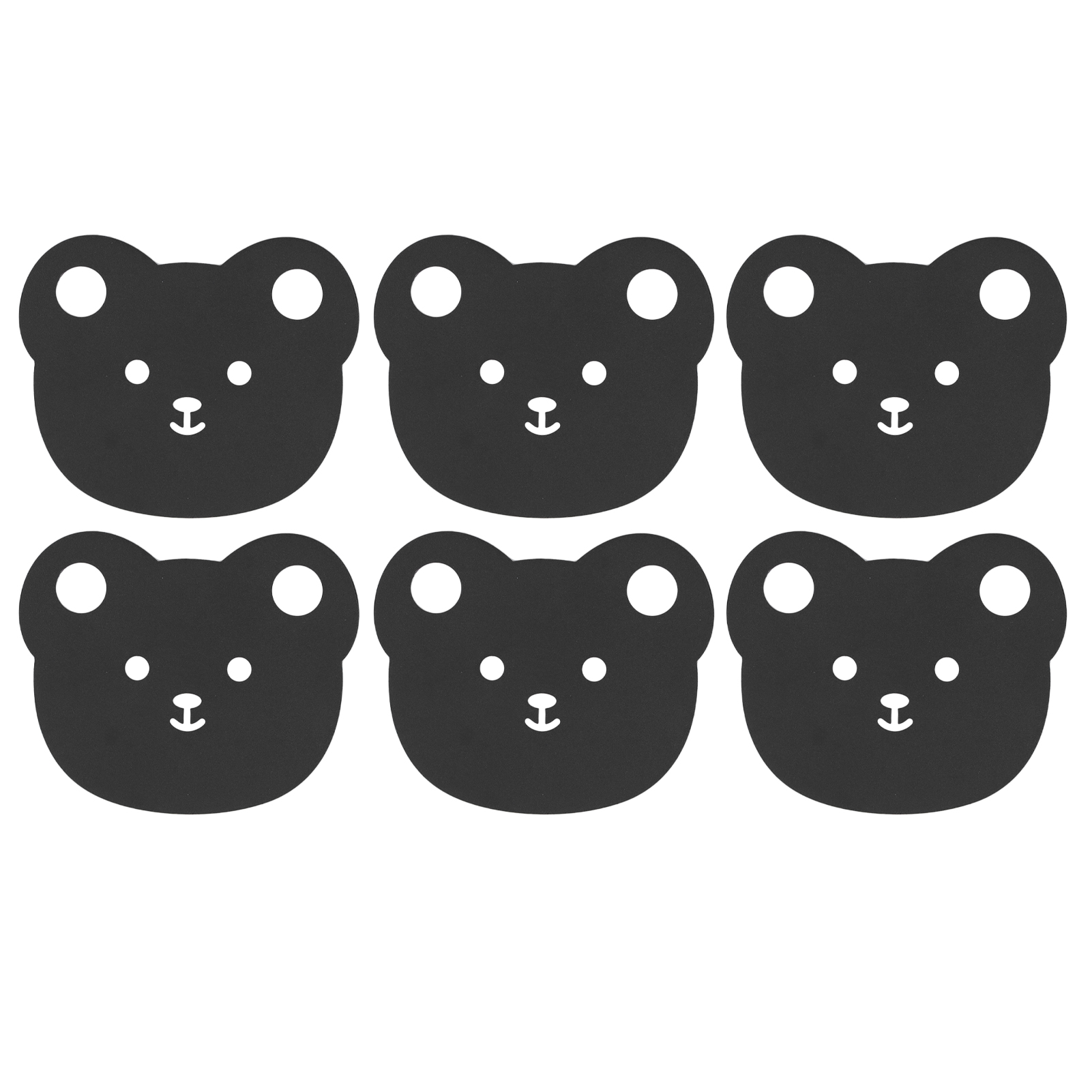 6er-set Metalluntersetzer Für Getränke, Couchtisch, Teller, Schüssel, Hitzebeständiger Isolierständer, Bärenmotiv, Küche