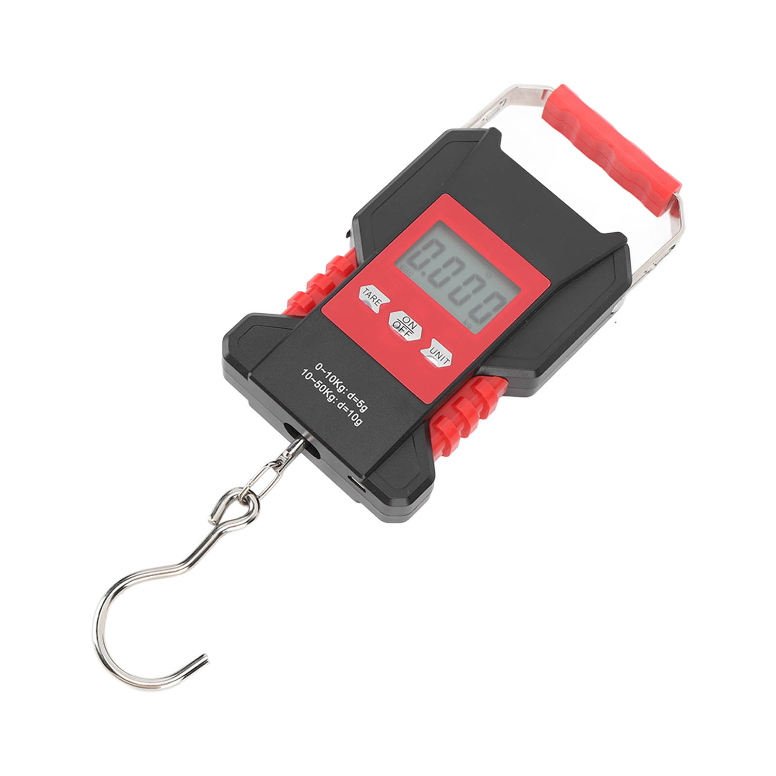 Digitale Fischwaage (bis 50 Kg), Hintergrundbeleuchtetes Lcd-display, Mit Maßband, Usb-aufladbar, Für Gepäck Und Reisen