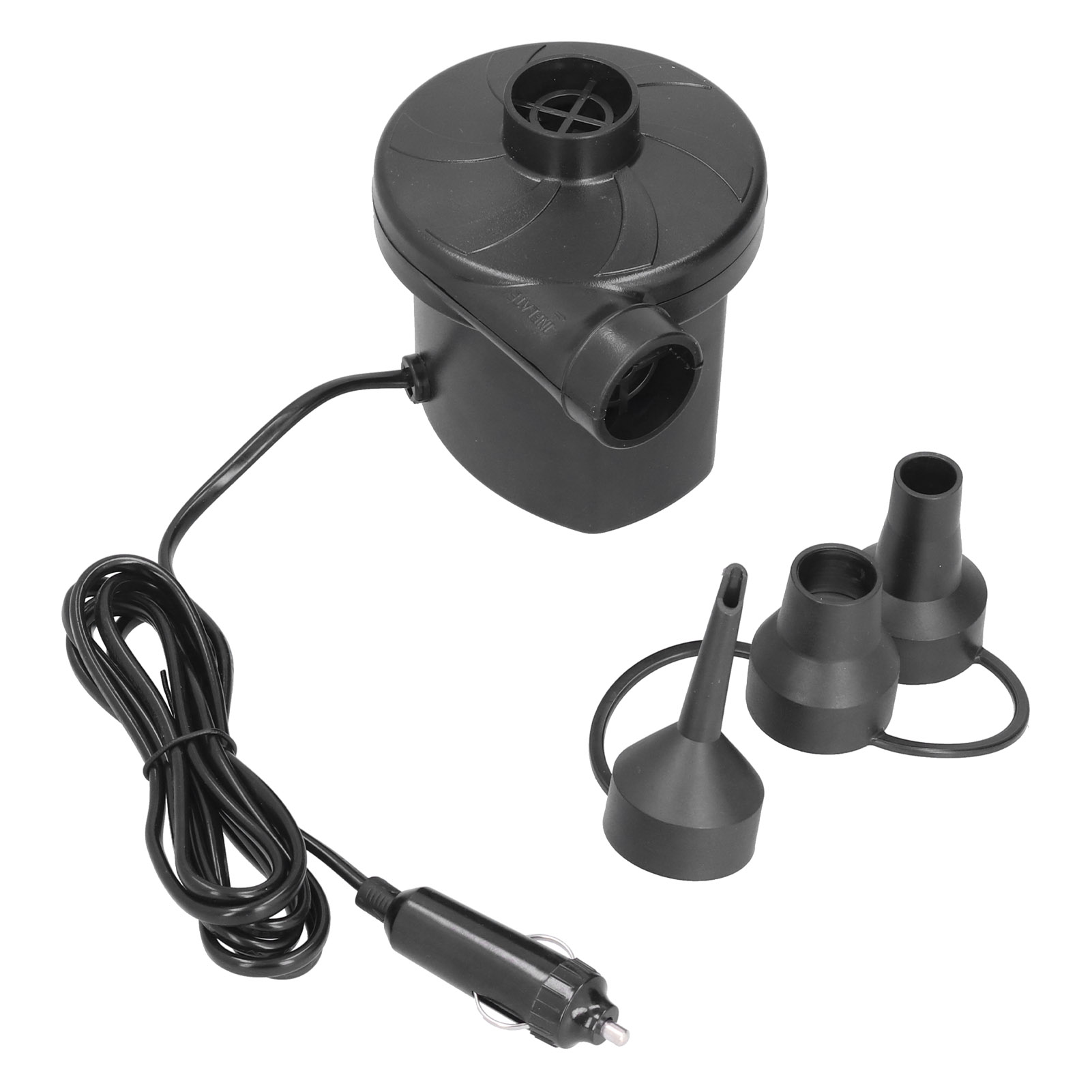 12v Abs Elektrische Luftpumpe, Leistungsstarke Tragbare Pumpe Mit 3 Düsen Für Aufblasbare Spielzeugboote