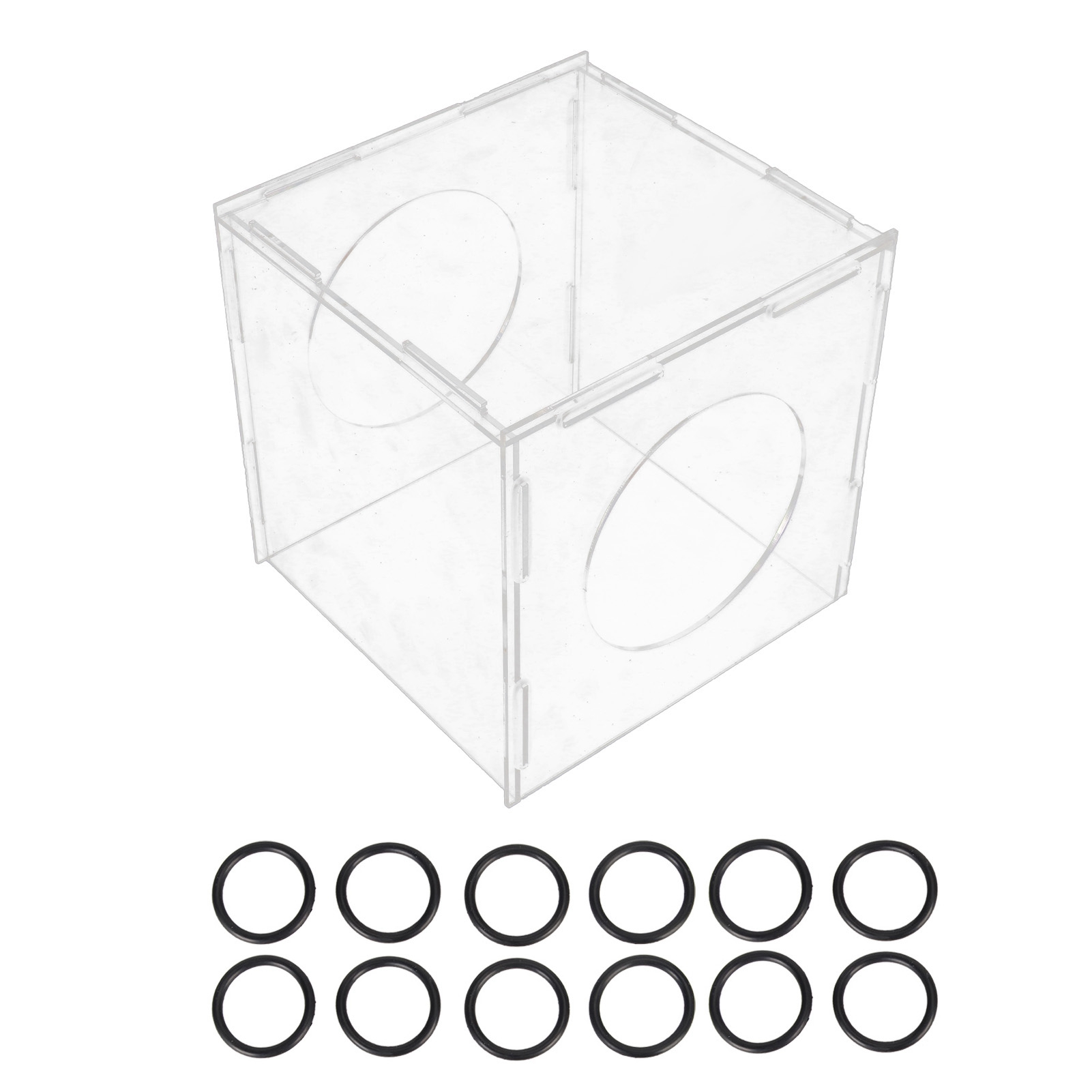 Geschlossener, Transparenter Acryl-schleifkoffer Mit Staubhaube Zum Gravieren Und Polieren