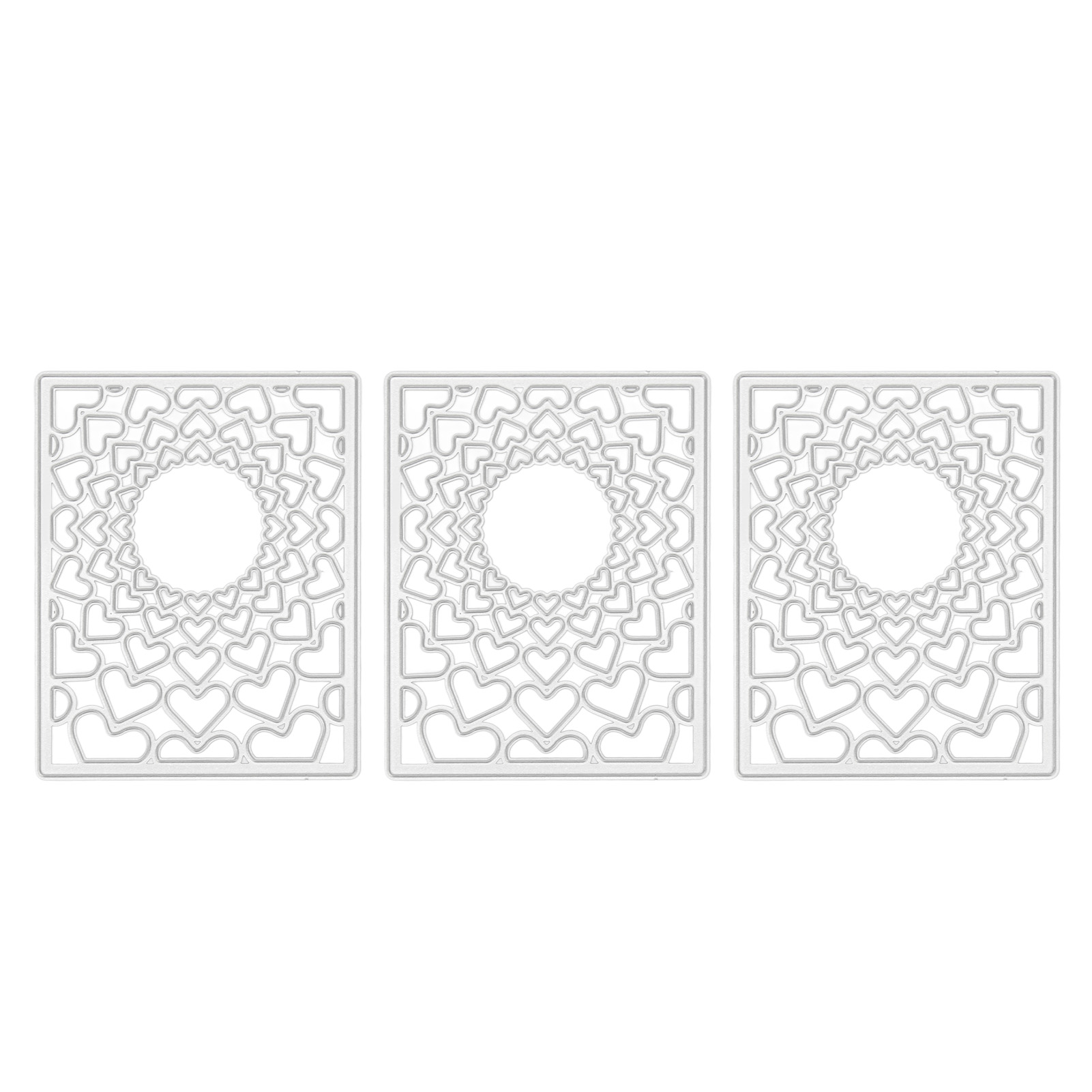 Herz-schablonen, Rahmen, Hintergrund, Präge-stanzform, Kohlenstoffstahl, Wiederverwendbar Für Diy-karten Und Bastelarbeiten