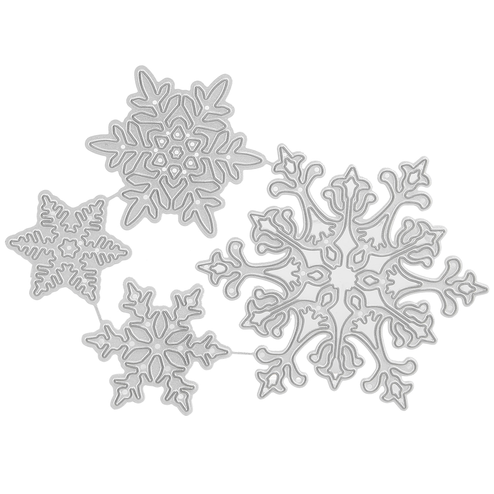 Schneeflocken-ausschnitt Aus Metall, Stahl, Kreatives Scrapbooking-fotoalbum-diy-verzierungswerkzeug