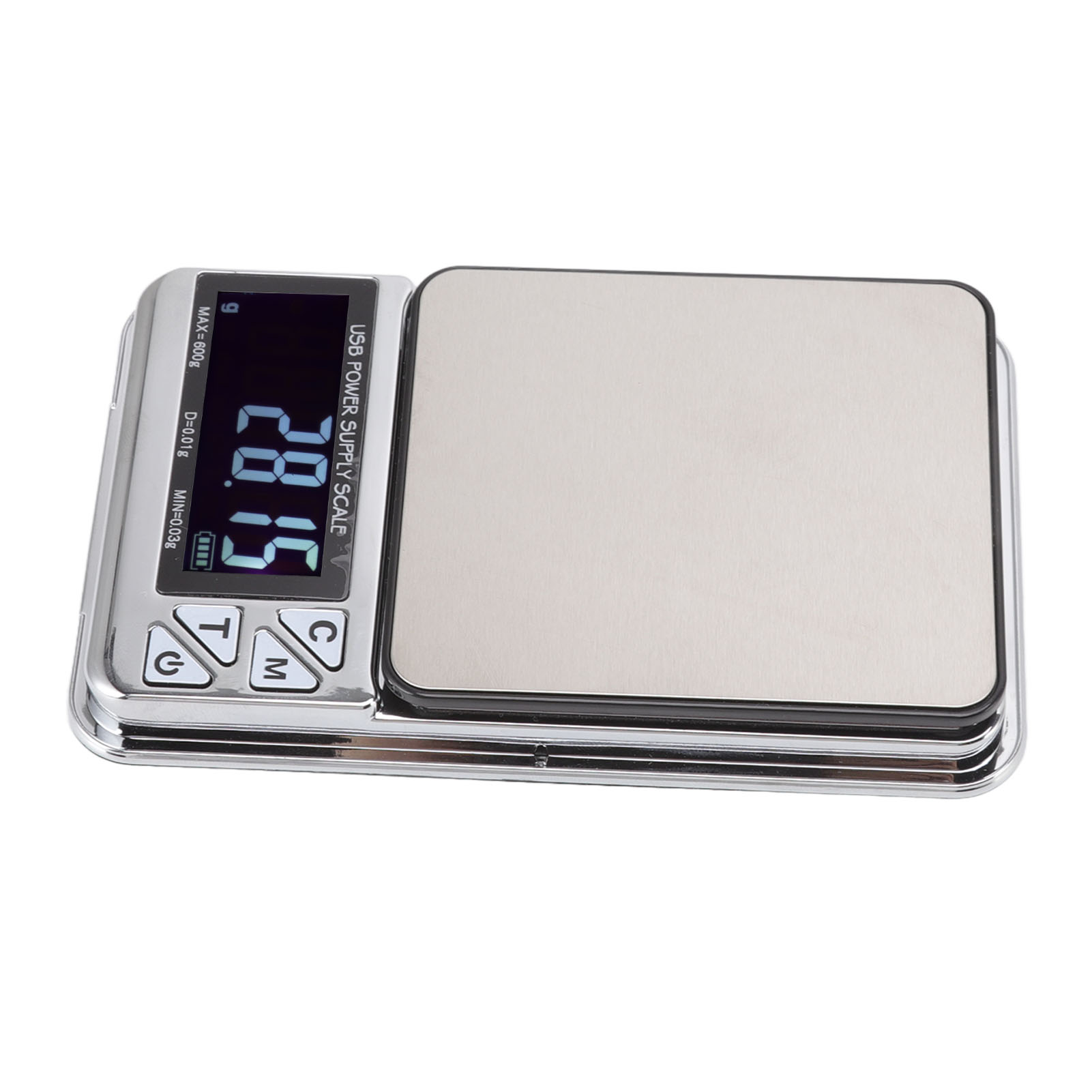 Hochpräzise Digitale Waage 600 G/0,01 G, Lcd-display, Wasserdicht, Usb-ladefunktion, Für Küche Und Schmuck