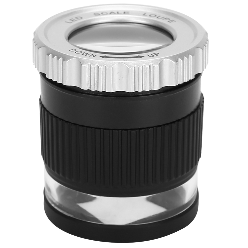 30-fache Schmucklupe, Zylindrische Optische Lupe Mit Skala Und Uv-led-lampe