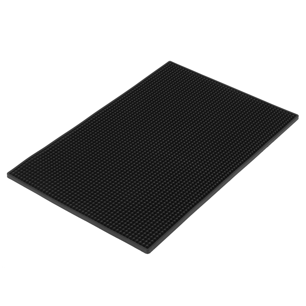 Set Mit 2 Flexiblen, Schwarzen Pvc-untersetzern, Rutschfest, Wasserdicht, Für Küche Und Tisch