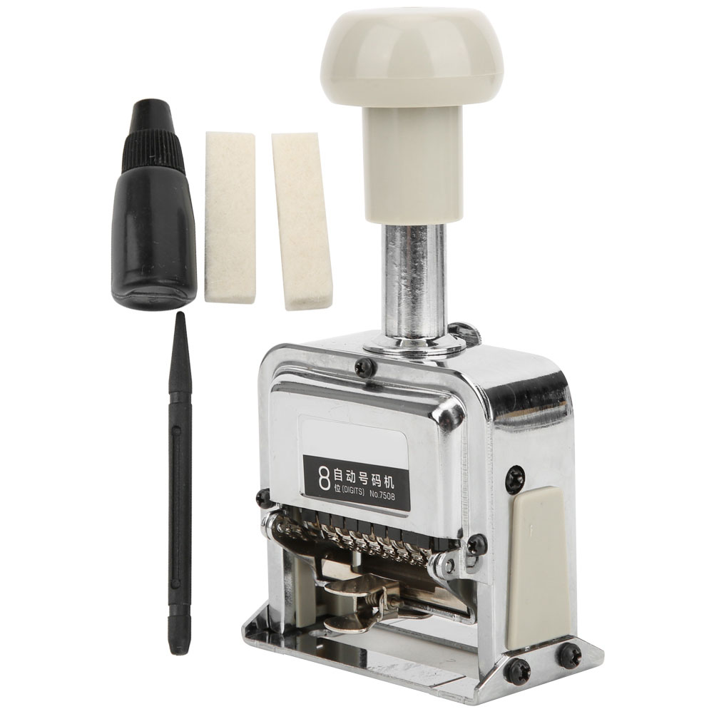 Automatische Markiermaschine 7508, 8-stellige Nummeriermaschine, Schulbedarf Für Produktionsdatum