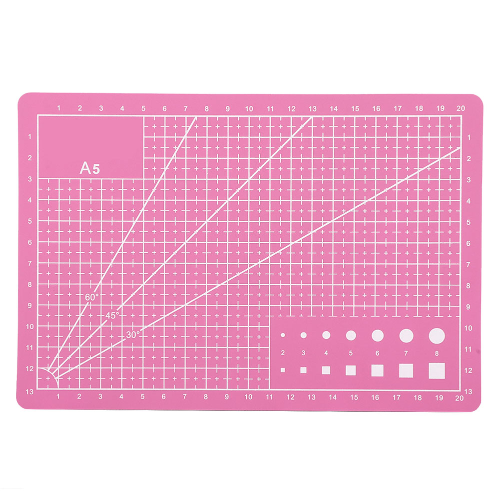 Set Mit 2 Pinkfarbenen, Selbstheilenden A5-pvc-schneidematten Für Diy-nähprojekte Und Bastelarbeiten