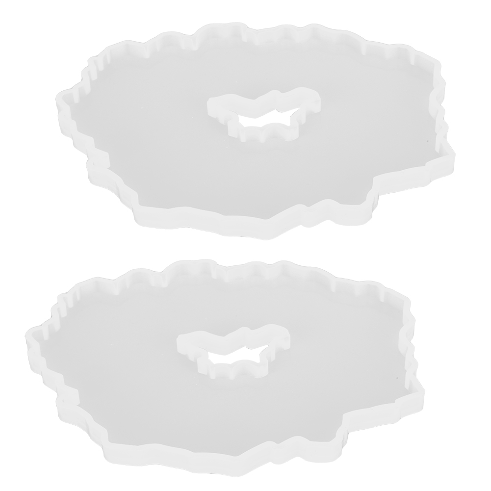 Set Mit 1 Silikon-untersetzerform Zum Selbermachen, Basis Für Dekorative Basteltabletts