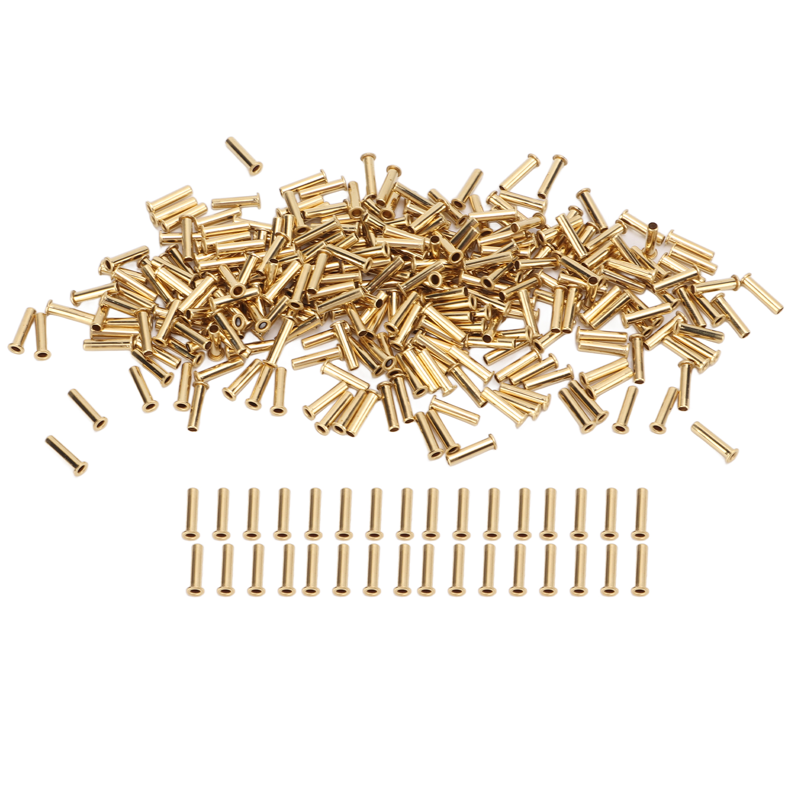 500 Dekorative Hohlnieten Aus Messing, Kupferösen, Ausgezeichnete Korrosionsbeständigkeit, 2,5 X 11 X 3,8 Mm