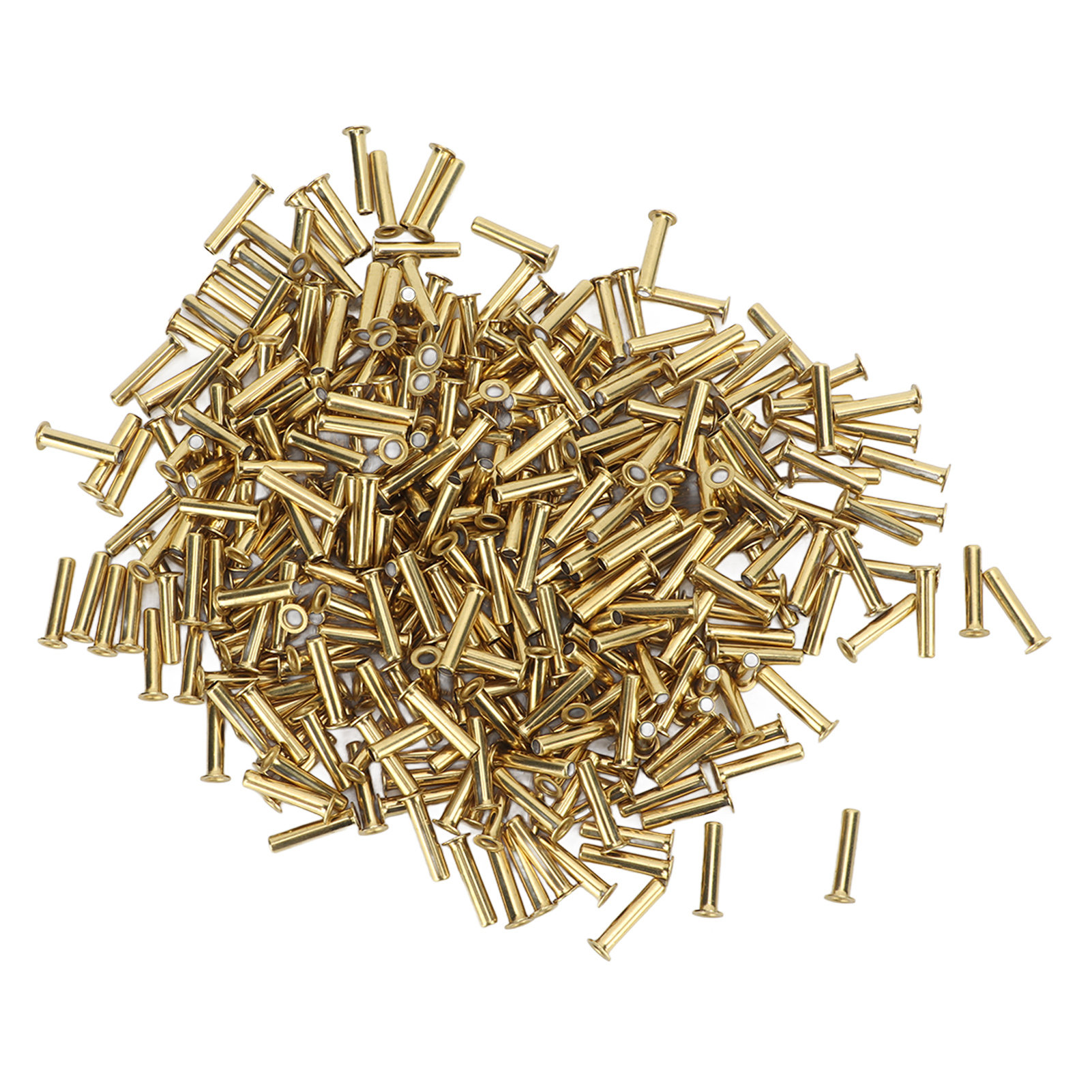 500 Hohlnieten, 65 Mm Kupfer, Glatte Oberfläche, Einfache Montage Für Kleidung Und Bastelarbeiten, 2,32 X 11 X 3,8 Mm