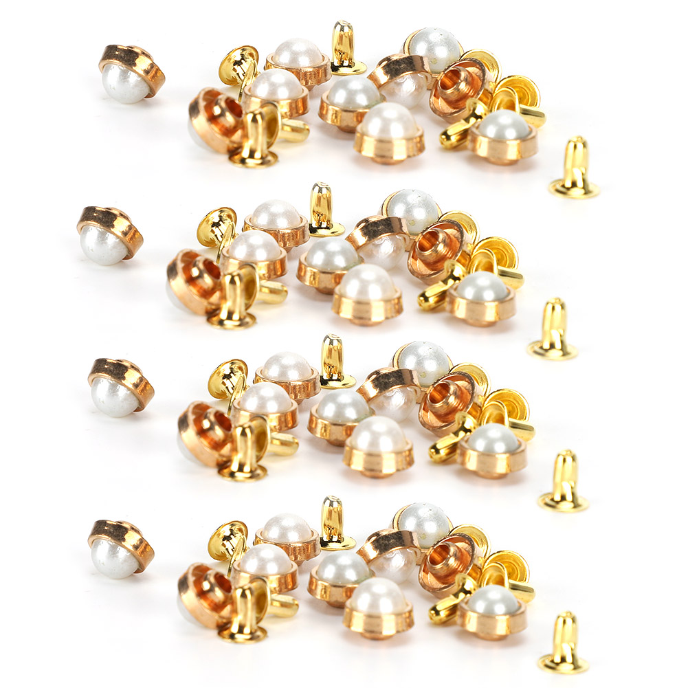 Packung Mit 100 Weißen Strasssteinen (8 Mm) Aus Zinklegierung Für Gepäck, Kleidung, Schuhe Und Diy-projekte.