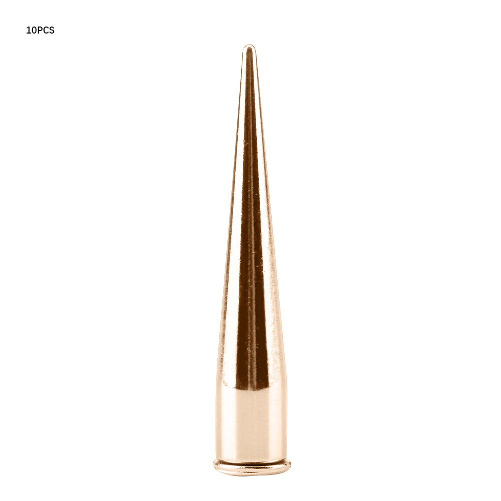 Packung Mit 10 7-mm-metallnieten Und Schraubnägeln Für Diy-lederarbeiten (gold)