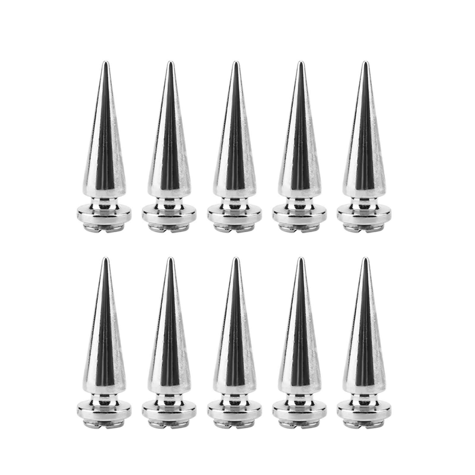 Set Mit 10 Metallnägeln Und Schraubstiften Für Die Lederverarbeitung (silber)