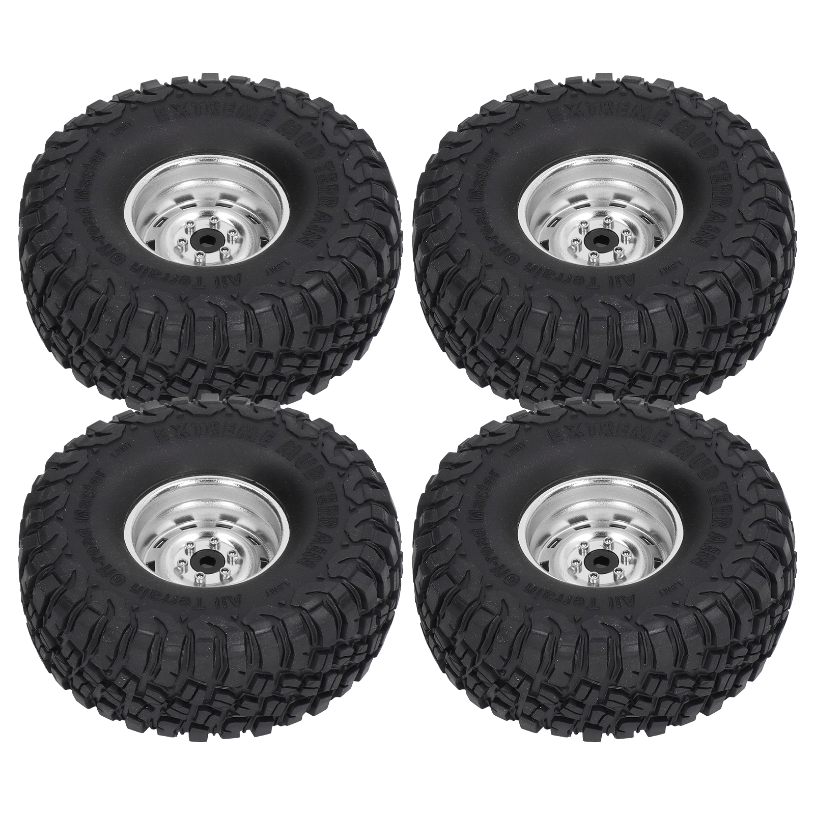 Rc-reifen, 1,9 Zoll Breit, 10 Löcher, Gummireifen, Upgrade-zubehör Für Scx10 1/10 Rc-auto