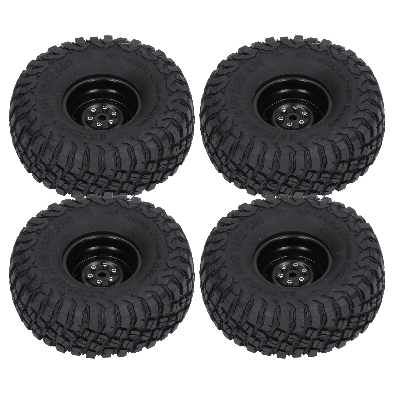 Rc-reifen, 1,9 Zoll Breit, 10 Löcher, Gummireifen-zubehör-upgrade Für Scx10 1/10 Rc-auto
