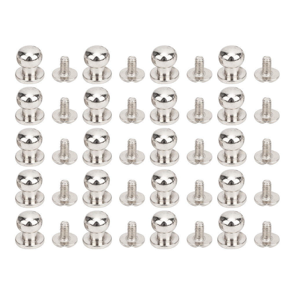 20 Kupfernieten, Rundkopf, 9 X 8 Mm, Kappennägel Für Leder, Diy-schuhzubehör, Silberfarben
