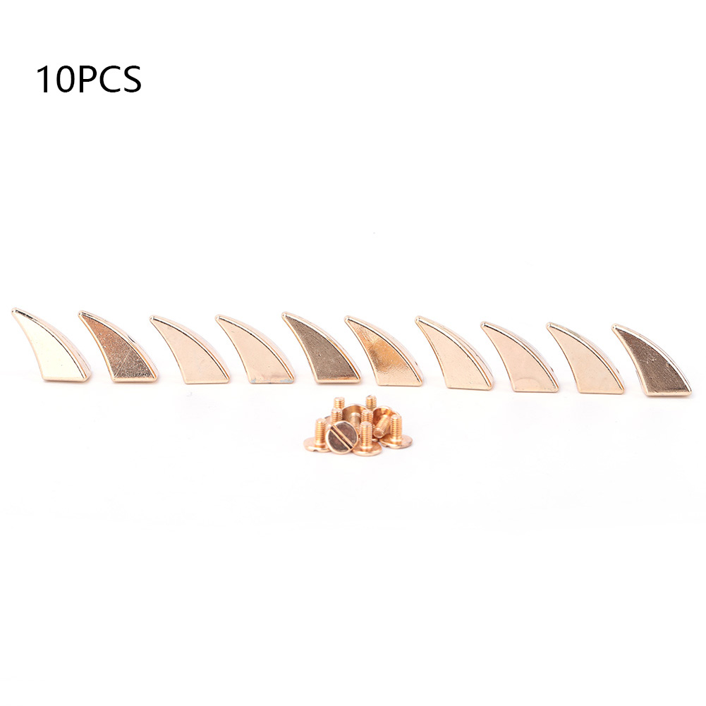 Set Mit 10 Bunten Diy-legierungsnägeln, Punk-nieten-kugelnieten Zur Dekoration Von Kleidung Und Hüten (gold)
