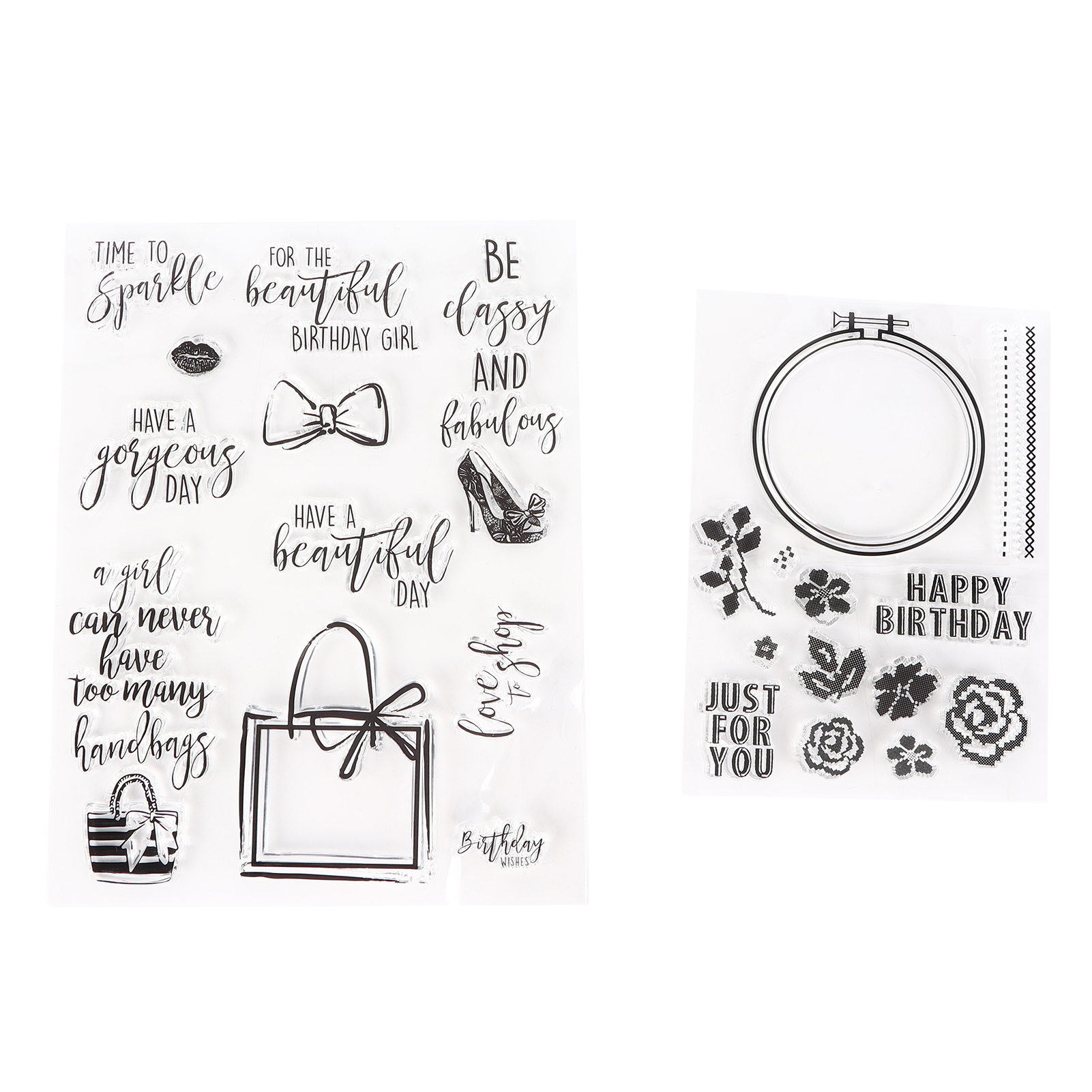 Stück Diy-stempelset Aus Recycelbarem, Transparentem Material, Weich Und Hautfreundlich, Ideal Für Karten, Dekorationen Und Scrapbooking.