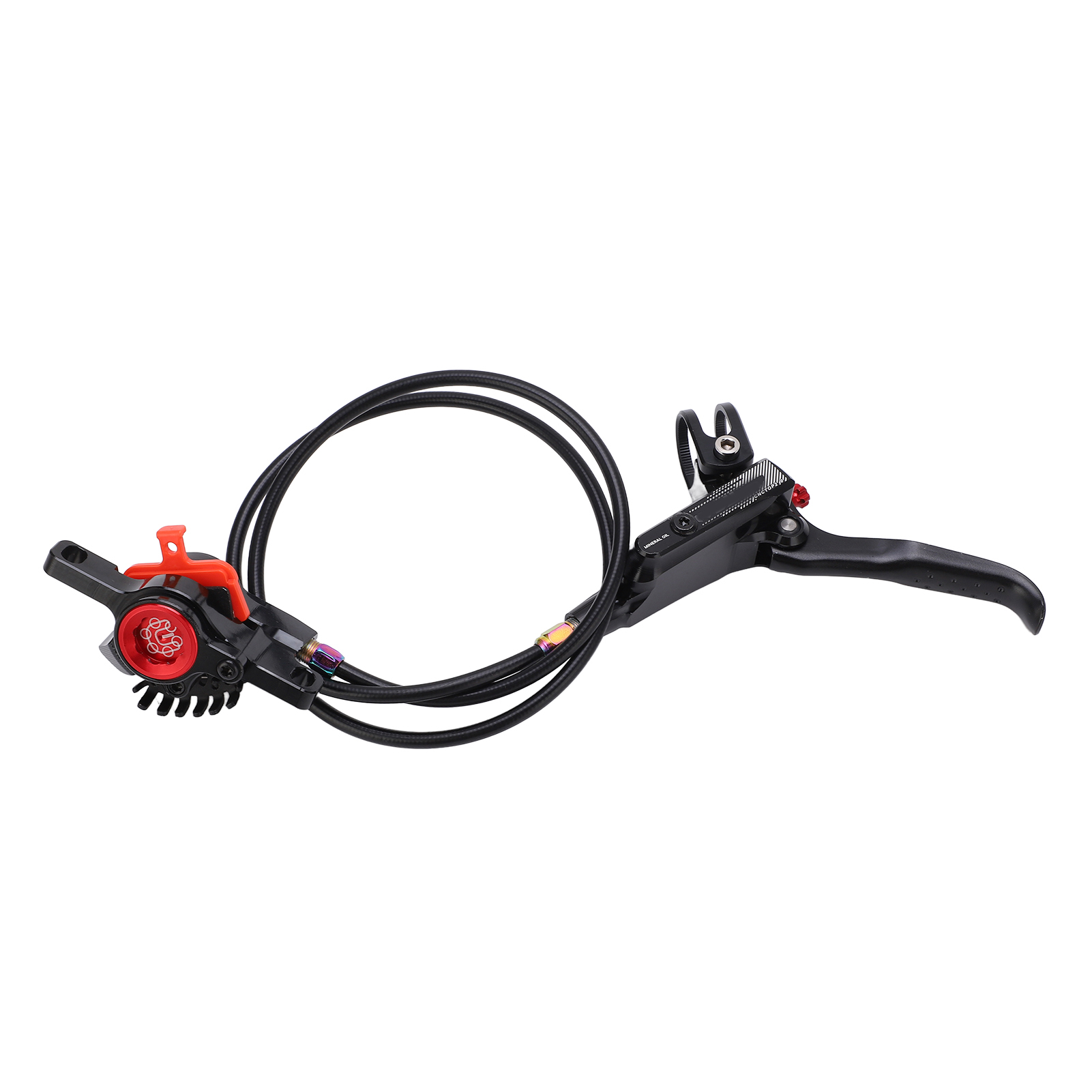 Meijun Hydraulische Vorderradbremse Für Mountainbikes Mit Bremssattel Und Bremsscheibe, Bremsscheibe Für Fahrräder, Schwarz