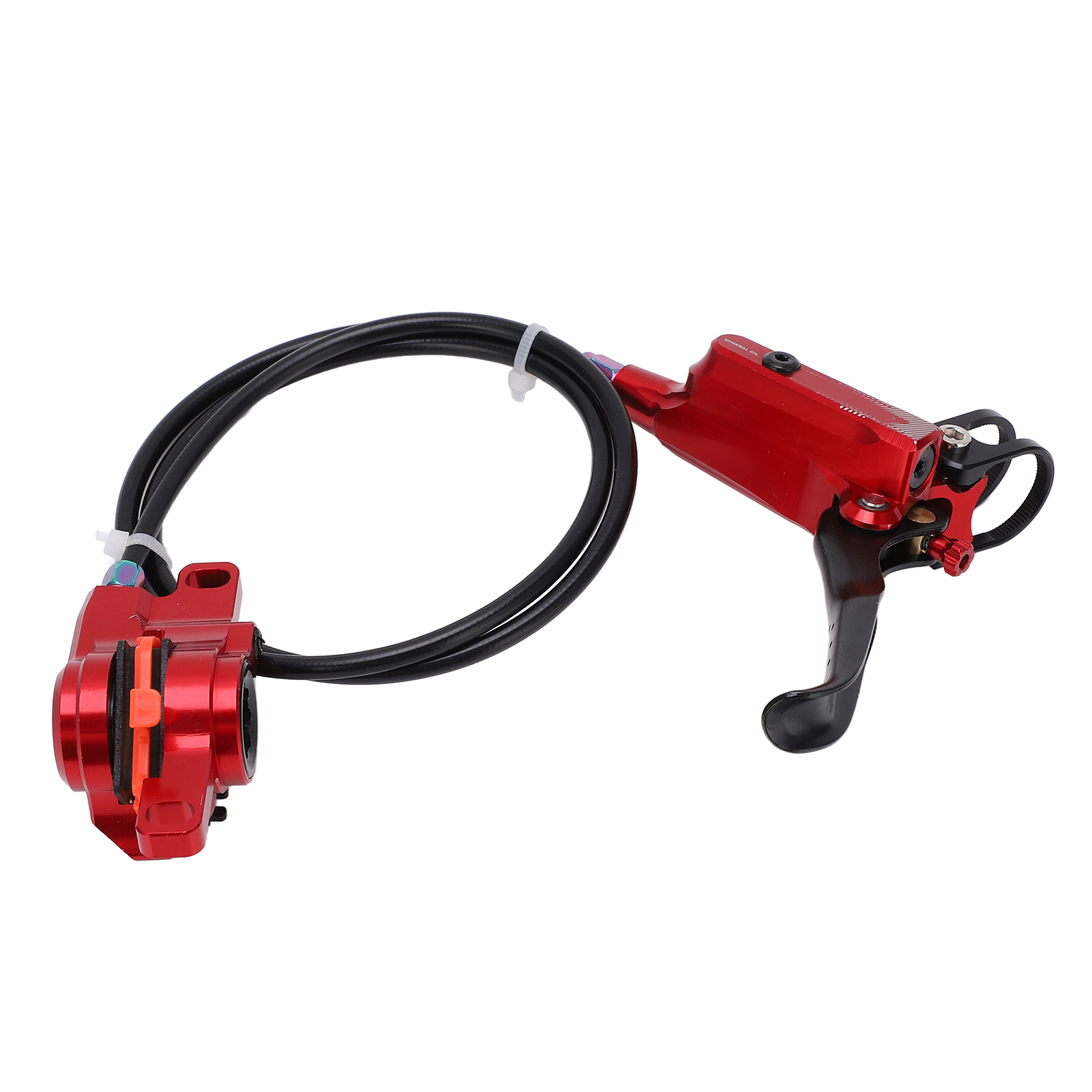 Meijun Hydraulischer Scheibenbremssattel Für Mountainbikes, Bremsscheibe, Fahrrad-scheibenbremssattel, Rot