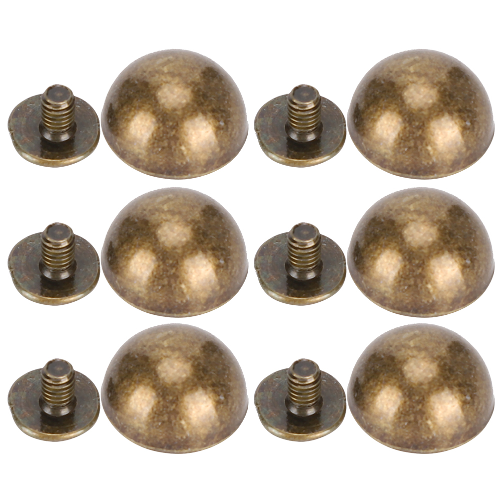 Set Mit 30 Bronzefarbenen, Goldfarbenen Pilznieten, 12 Mm Große Kuppelnieten Zur Lederverzierung