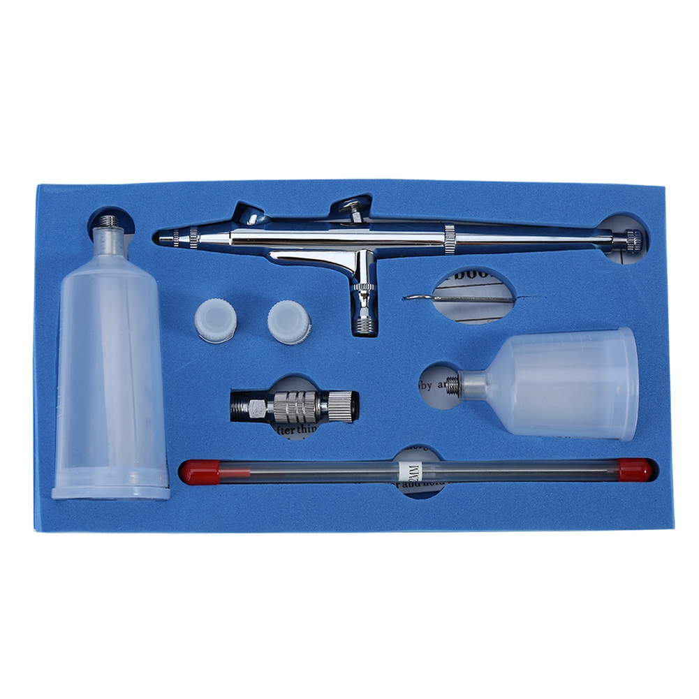 Jp-131t Doppelhub-schwerkraft-spritzpistole Mit Großvolumigem Farbbehälter, Airbrush-set