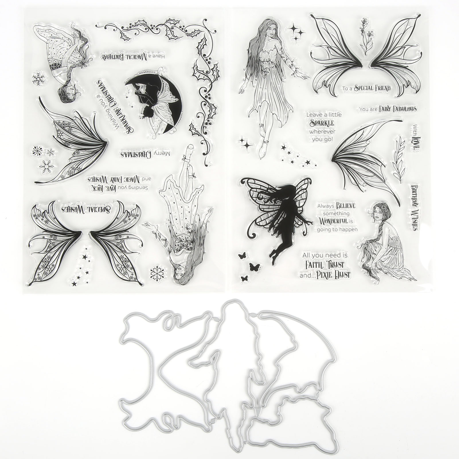 Diy-set Mit Transparenten Gummistempelaufklebern Für Scrapbooking, Notizbücher Und Dekoratives Handpapier