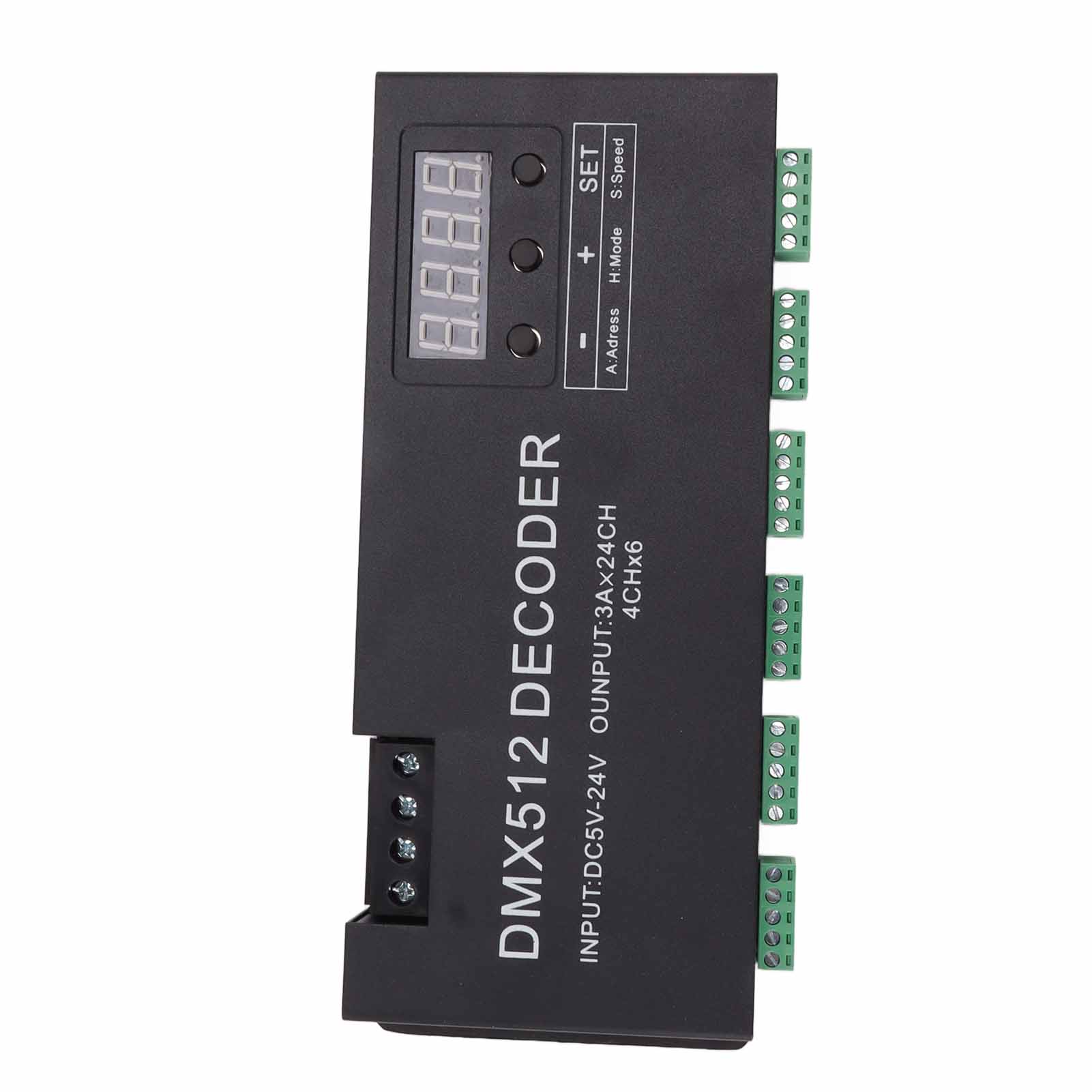 24-kanal-dmx-decoder, Rgbw-digitalanzeige, Dmx512-dimmer, Led-treiber Für Bühnenleiste, Dc 5–24 V