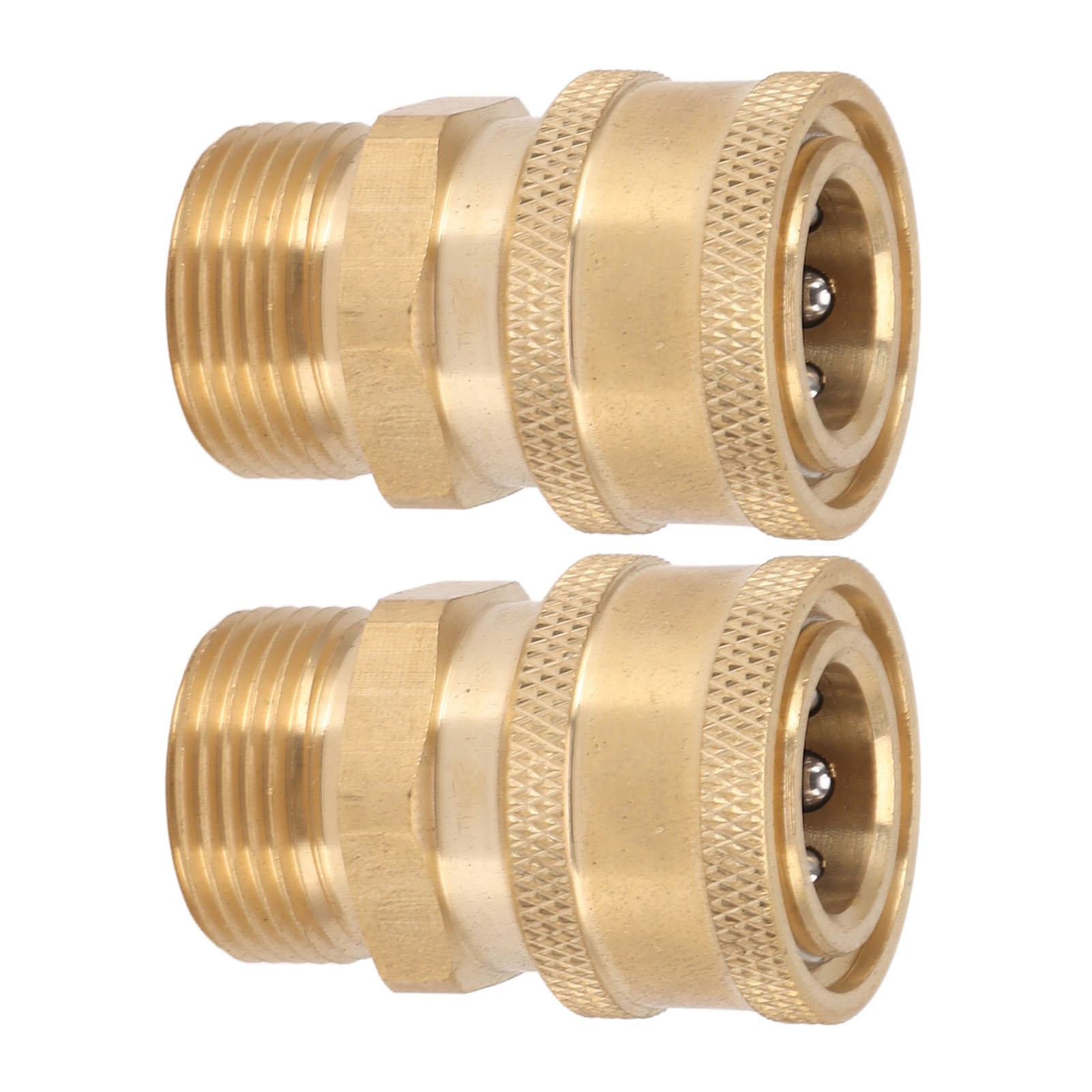2-teiliger Hochdruckreinigeranschluss Aus Reinem Kupfer, M22, 3/8-zoll-npt-innengewinde Auf M22-außengewinde-adapter, 15 Mm Innendurchmesser